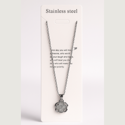 Zardi- Floral - Silver Plated Necklace