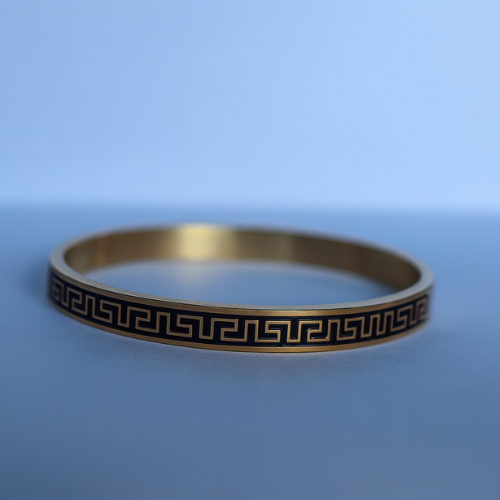 Greek Key Luxury Bangle for Girls/Boys Unisex