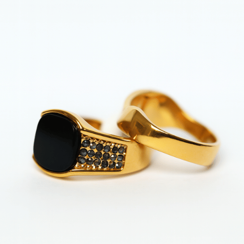 New Turkish Style Italian Ring with small stone