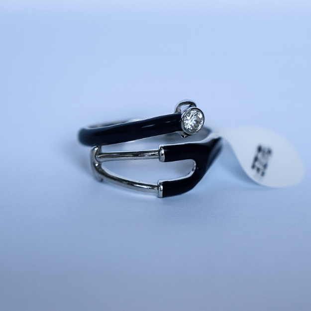 Enamel Stethoscope Ring