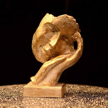 Golden Elegance Fiber Sculpture Collection