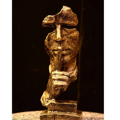 Golden Elegance Fiber Sculpture Collection